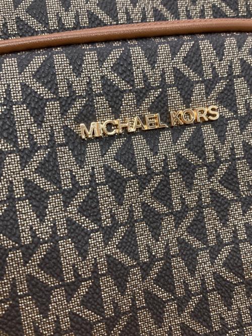MICHAEL KORS（マイケル・コース）MICHAEL KORS (マイケル・コース) Jet Set Travel Medium Signature Logo Crossbody Bag ブラウンの古着・服飾アイテム
