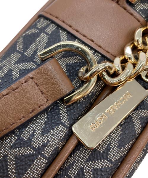 MICHAEL KORS（マイケル・コース）MICHAEL KORS (マイケル・コース) Jet Set Travel Medium Signature Logo Crossbody Bag ブラウンの古着・服飾アイテム