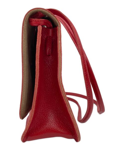 IL BISONTE（イル ビゾンテ）IL BISONTE (イル ビゾンテ) クロスボディバッグ レッドの古着・服飾アイテム