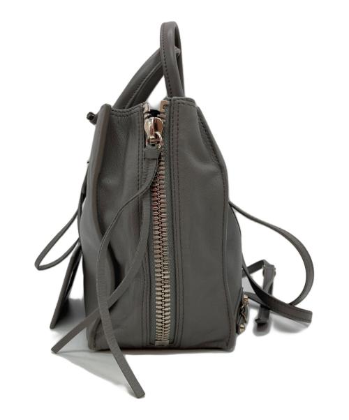 BALENCIAGA（バレンシアガ）BALENCIAGA (バレンシアガ) PAPIER A6 ZIP AROUND ハンドバッグ グレーの古着・服飾アイテム