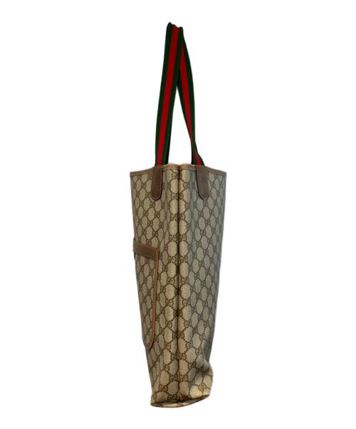 GUCCI（グッチ）GUCCI (グッチ) シェリーライン トートバッグ ブラウンの古着・服飾アイテム