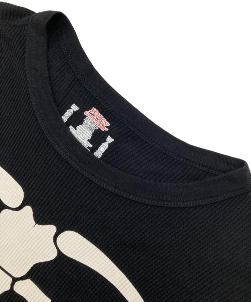 SUPREME（シュプリーム）SUPREME (シュプリーム) Hanes (ヘインズ) Bones Thermal Crew L/S ブラック サイズ:XLの古着・服飾アイテム