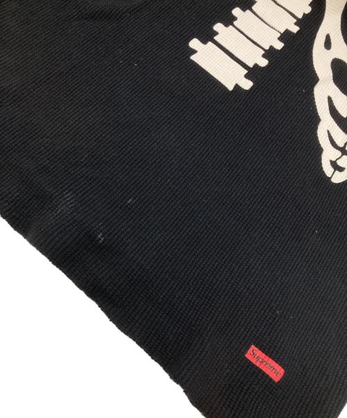 SUPREME（シュプリーム）SUPREME (シュプリーム) Hanes (ヘインズ) Bones Thermal Crew L/S ブラック サイズ:XLの古着・服飾アイテム