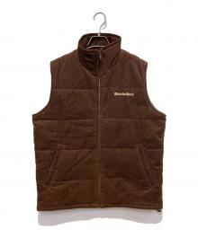 BlackEyePatch（ブラックアイパッチ）の古着「OE LOGO CORDUROY PUFFER VEST」｜ブラウン