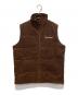 BlackEyePatch（ブラックアイパッチ）の古着「OE LOGO CORDUROY PUFFER VEST」｜ブラウン