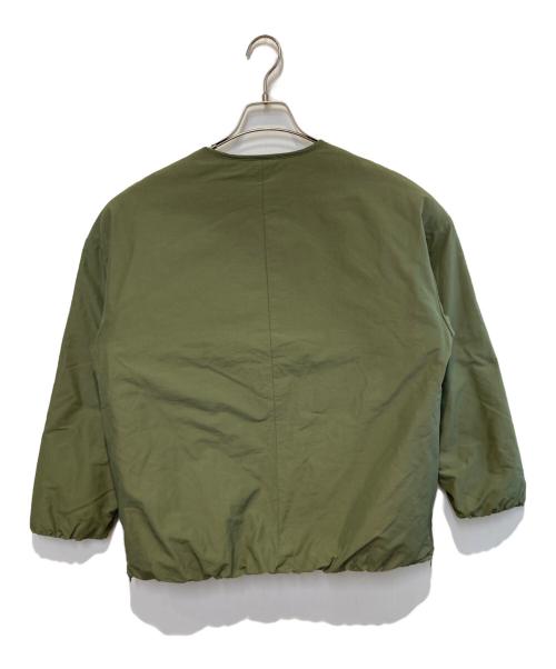 kurashi&trips publishing（クラシアンドトリップス パブリッシング）kurashi&trips publishing (クラシアンドトリップス パブリッシング) 裏フリースノーカラージャケット カーキ サイズ:Freeの古着・服飾アイテム