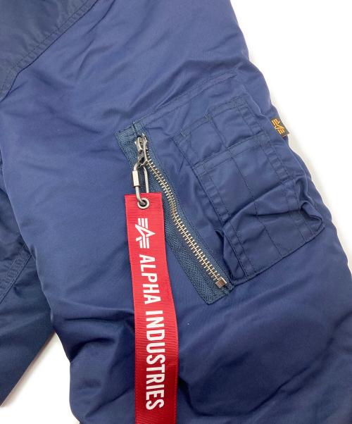 ALPHA（アルファ）ALPHA (アルファ) MA-1 ダウンジャケット ネイビー サイズ:Ｍの古着・服飾アイテム