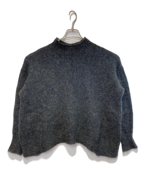 45R（フォーティファイブ・アール）45R (フォーティファイブ・アール) ツイードガンジーSWEATER グレーの古着・服飾アイテム