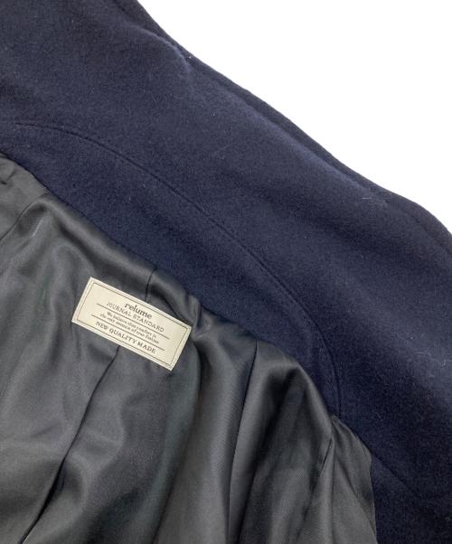 JOURNAL STANDARD relume（ジャーナルスタンダード レリューム）JOURNAL STANDARD relume (ジャーナルスタンダード レリューム) 尾州ウールスーパー100モッサPコート ネイビー サイズ:38の古着・服飾アイテム