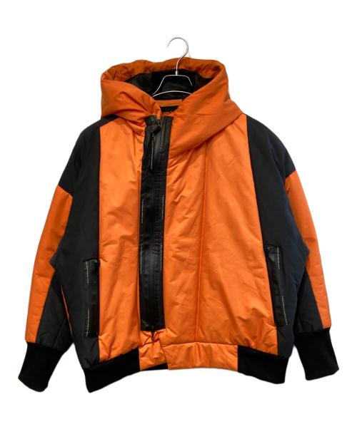 NILoS（ニルズ）NILoS (ニルズ) TWILL Padding Hooded Jacket オレンジ サイズ:2の古着・服飾アイテム