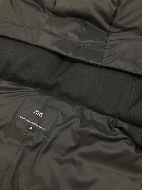 23区（ニジュウサンク）23区 (ニジュウサンク) シレータフタ ロング ダウンコート ブラック サイズ:38の古着・服飾アイテム