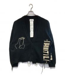 doublet（ダブレット）の古着「HIDDEN MESSAGE CARDIGAN」｜ブラック