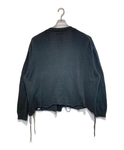 doublet（ダブレット）doublet (ダブレット) HIDDEN MESSAGE CARDIGAN ブラック サイズ:Mの古着・服飾アイテム