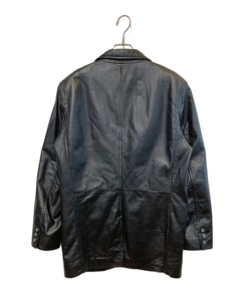 DAN VALENTINO（ダン ヴァレンティノ）DAN VALENTINO (ダン ヴァレンティノ) ピッグスキンレザー2Bジャケット ブラック サイズ:Mの古着・服飾アイテム