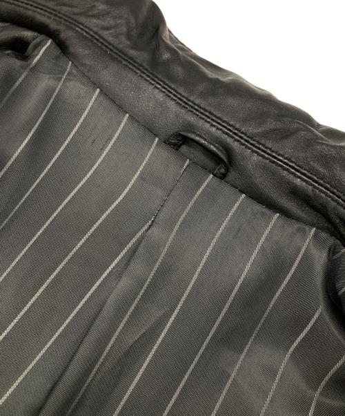 DAN VALENTINO（ダン ヴァレンティノ）DAN VALENTINO (ダン ヴァレンティノ) ピッグスキンレザー2Bジャケット ブラック サイズ:Mの古着・服飾アイテム