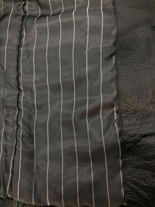 DAN VALENTINO（ダン ヴァレンティノ）DAN VALENTINO (ダン ヴァレンティノ) ピッグスキンレザー2Bジャケット ブラック サイズ:Mの古着・服飾アイテム