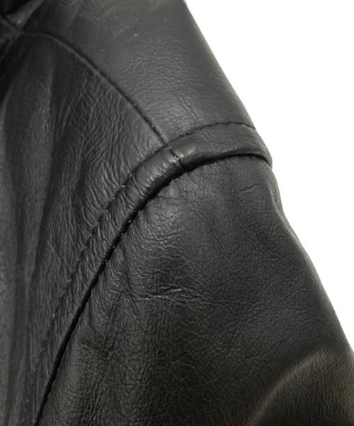 DAN VALENTINO（ダン ヴァレンティノ）DAN VALENTINO (ダン ヴァレンティノ) ピッグスキンレザー2Bジャケット ブラック サイズ:Mの古着・服飾アイテム