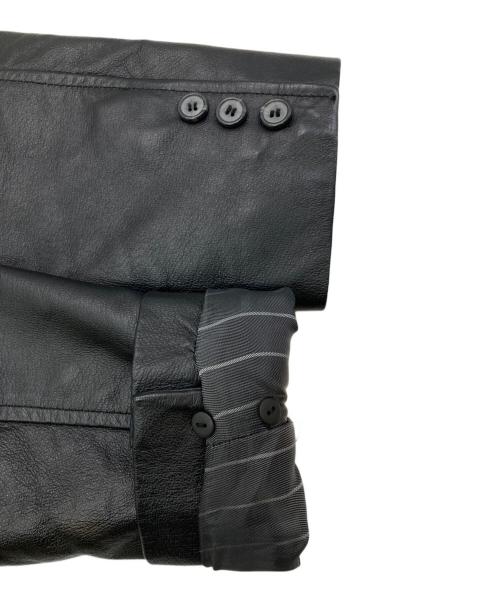 DAN VALENTINO（ダン ヴァレンティノ）DAN VALENTINO (ダン ヴァレンティノ) ピッグスキンレザー2Bジャケット ブラック サイズ:Mの古着・服飾アイテム