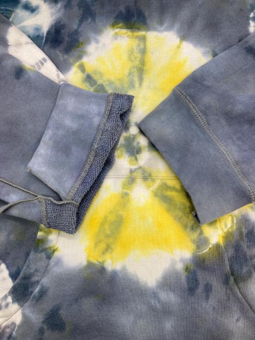 Leh（レー）Leh (レー) Tiedye Sweat Parker ブルー サイズ:Mの古着・服飾アイテム