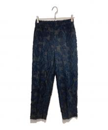 UNITED ARROWS TOKYO（ユナイテッドアローズトウキョウ）の古着「ペイズリー カットジャガード テーパードパンツ」｜ブラック