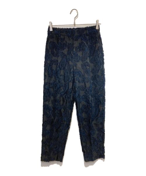 UNITED ARROWS TOKYO（ユナイテッドアローズトウキョウ）UNITED ARROWS TOKYO (ユナイテッドアローズトウキョウ) ペイズリー カットジャガード テーパードパンツ ブラック サイズ:38の古着・服飾アイテム