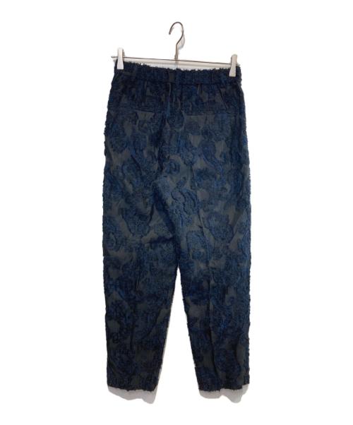 UNITED ARROWS TOKYO（ユナイテッドアローズトウキョウ）UNITED ARROWS TOKYO (ユナイテッドアローズトウキョウ) ペイズリー カットジャガード テーパードパンツ ブラック サイズ:38の古着・服飾アイテム
