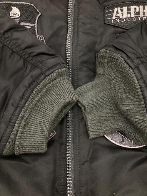 ALPHA（アルファ）ALPHA (アルファ) フルパッチMA-1フライトジャケット ブラック サイズ:Sの古着・服飾アイテム