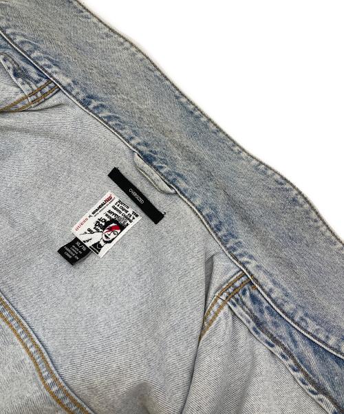 GUESS（ゲス）GUESS (ゲス) Brandalised (ブランダライズド) WITH GRAFFITI BY BANKSY Oversized Denim Jacket ネイビー サイズ:XLの古着・服飾アイテム