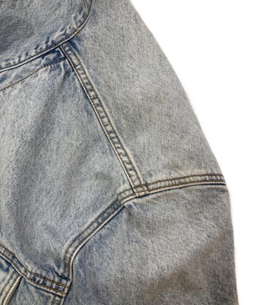 GUESS（ゲス）GUESS (ゲス) Brandalised (ブランダライズド) WITH GRAFFITI BY BANKSY Oversized Denim Jacket ネイビー サイズ:XLの古着・服飾アイテム