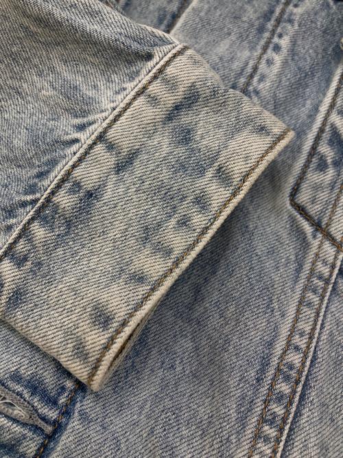 GUESS（ゲス）GUESS (ゲス) Brandalised (ブランダライズド) WITH GRAFFITI BY BANKSY Oversized Denim Jacket ネイビー サイズ:XLの古着・服飾アイテム