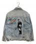 GUESS (ゲス) Brandalised (ブランダライズド) WITH GRAFFITI BY BANKSY Oversized Denim Jacket ネイビー サイズ:XL：7000円