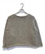 KAGUREカグレ）の古着「ペルーボートネックニット」｜ベージュ