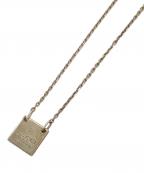 GUCCIグッチ）の古着「スクエアプレートネックレス」