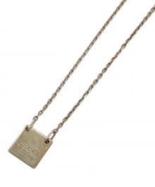 GUCCI（グッチ）の古着「スクエアプレートネックレス」