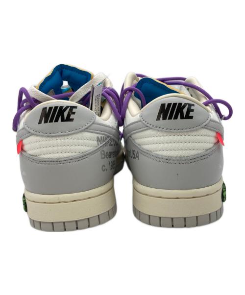 NIKE（ナイキ）NIKE (ナイキ) OFFWHITE (オフホワイト) DUNK LOW ホワイト×グレー サイズ:US8.5の古着・服飾アイテム