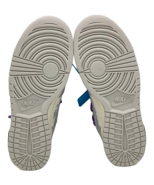NIKE（ナイキ）NIKE (ナイキ) OFFWHITE (オフホワイト) DUNK LOW ホワイト×グレー サイズ:US8.5の古着・服飾アイテム