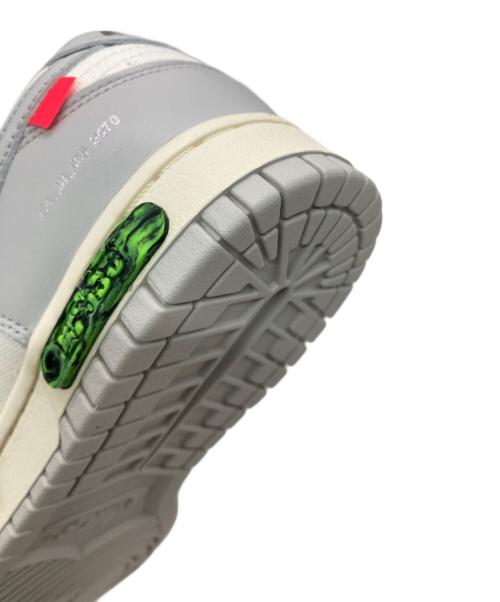 NIKE（ナイキ）NIKE (ナイキ) OFFWHITE (オフホワイト) DUNK LOW ホワイト×グレー サイズ:US8.5の古着・服飾アイテム