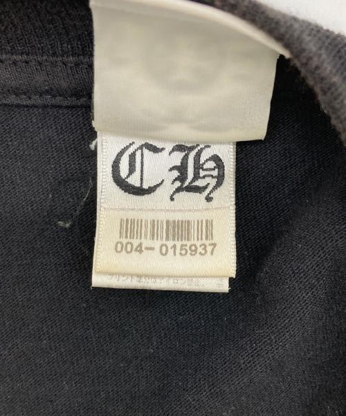 CHROME HEARTS（クロムハーツ）CHROME HEARTS (クロムハーツ) ホースシュー×スクロールラベルプリントカットソー ブラック サイズ:Mの古着・服飾アイテム