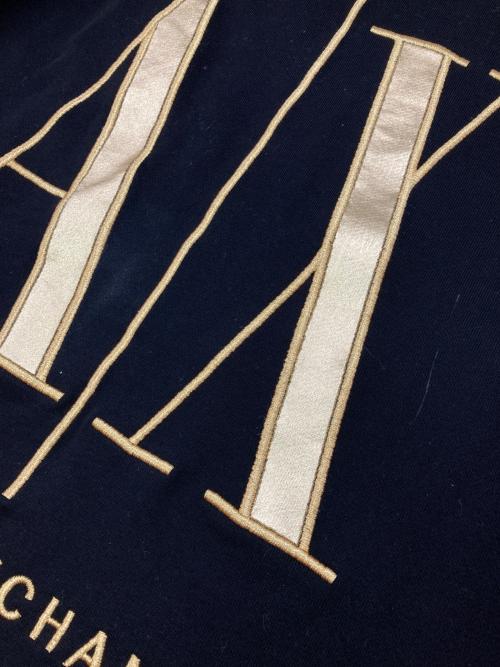 ARMANI EXCHANGE（アルマーニ エクスチェンジ）ARMANI EXCHANGE (アルマーニ エクスチェンジ) ICONクルーネックスウェット ブラック サイズ:Lの古着・服飾アイテム