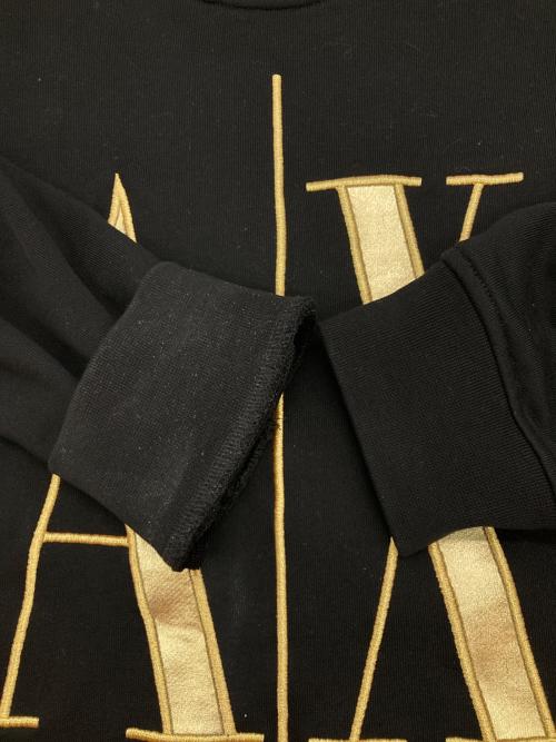 ARMANI EXCHANGE（アルマーニ エクスチェンジ）ARMANI EXCHANGE (アルマーニ エクスチェンジ) ICONクルーネックスウェット ブラック サイズ:Lの古着・服飾アイテム