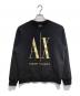 ARMANI EXCHANGE（アルマーニ エクスチェンジ）の古着「ICONクルーネックスウェット」｜ブラック