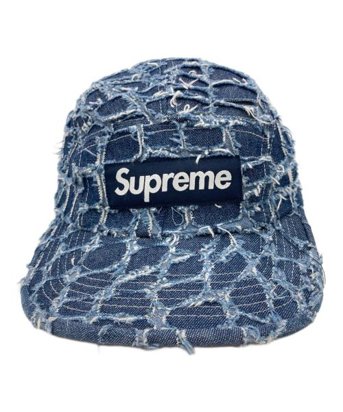 SUPREME（シュプリーム）SUPREME (シュプリーム) Frayed Croc Denim Camp Cap インディゴの古着・服飾アイテム