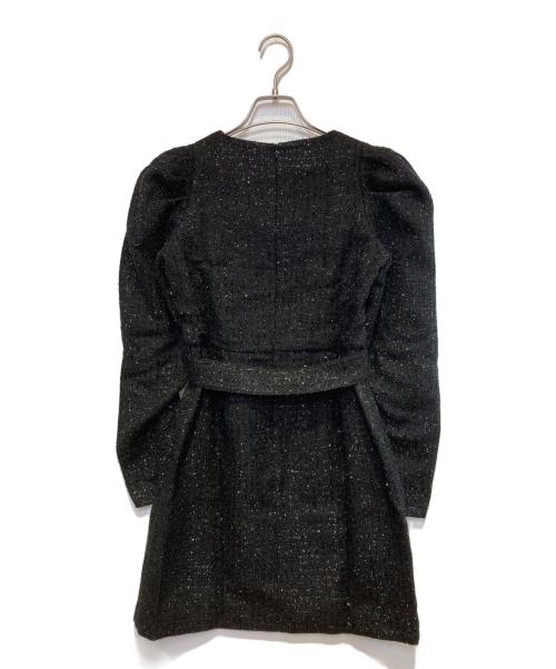 MARY QUANT（マリークヮント）MARY QUANT (マリークヮント) ラメチェックツイードワンピース ブラック サイズ:38 未使用品の古着・服飾アイテム