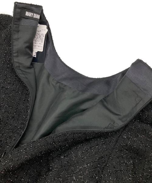 MARY QUANT（マリークヮント）MARY QUANT (マリークヮント) ラメチェックツイードワンピース ブラック サイズ:38 未使用品の古着・服飾アイテム