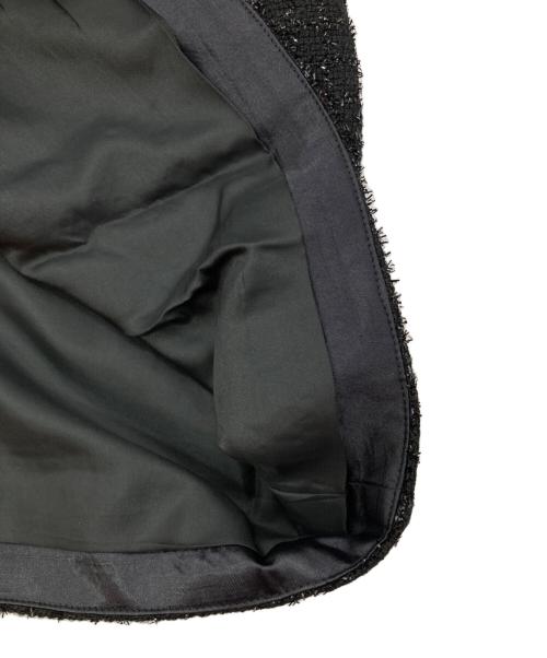 MARY QUANT（マリークヮント）MARY QUANT (マリークヮント) ラメチェックツイードワンピース ブラック サイズ:38 未使用品の古着・服飾アイテム