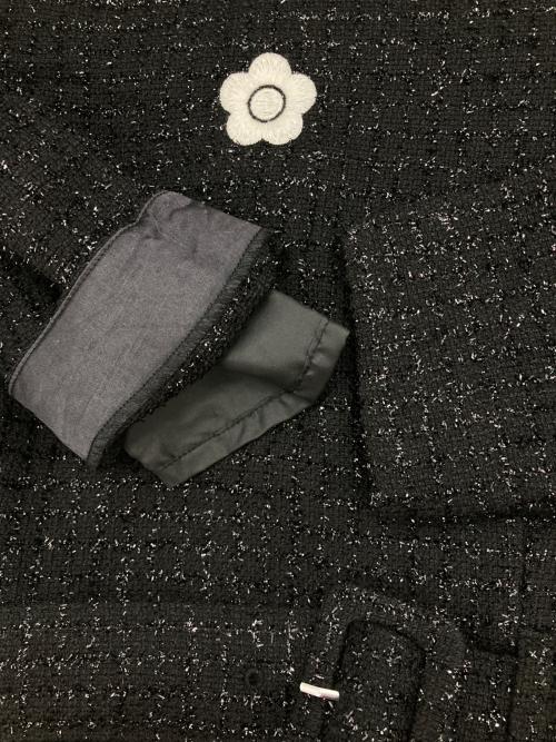 MARY QUANT（マリークヮント）MARY QUANT (マリークヮント) ラメチェックツイードワンピース ブラック サイズ:38 未使用品の古着・服飾アイテム