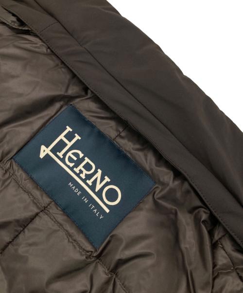 HERNO（ヘルノ）HERNO (ヘルノ) ダウンハーフコート ブラウン サイズ:50の古着・服飾アイテム