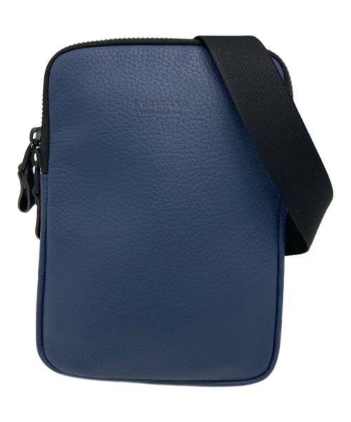 FUJITAKA（フジタカ）FUJITAKA (フジタカ) ロカスレザーショルダーバッグミニ ブルーの古着・服飾アイテム