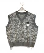 MAISON PRINCEメイソンプリンス）の古着「ニットベスト」｜グレー