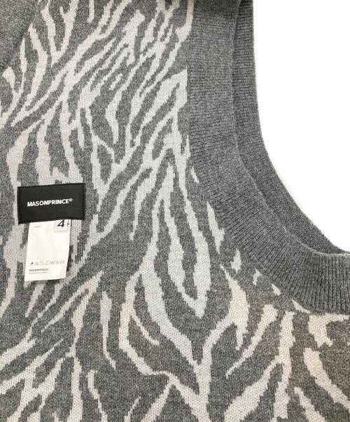 MAISON PRINCE（メイソンプリンス）MAISON PRINCE (メイソンプリンス) ニットベスト グレー サイズ:4の古着・服飾アイテム